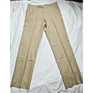 Sansabelt System Slacks Golf Classic Pants Mens Size 36 x 36 Pleated khaki UNHEM
